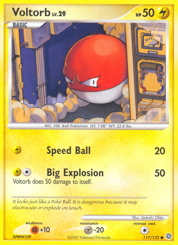 Voltorb (117/132) [Diamond & Pearl: Secret Wonders] | Exor Games Dartmouth