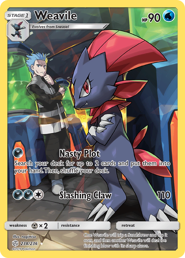 Weavile (238/236) [Sun & Moon: Cosmic Eclipse] | Exor Games Dartmouth