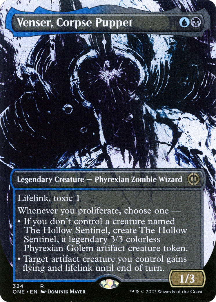 Venser, Corpse Puppet (Borderless Ichor) [Phyrexia: All Will Be One] | Exor Games Dartmouth