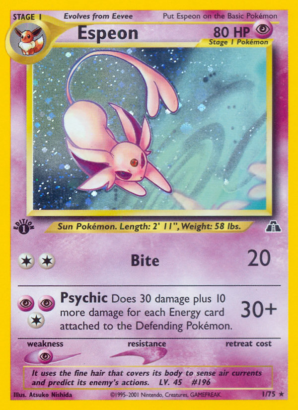 Espeon (1/75) [Neo Discovery 1st Edition] | Exor Games Dartmouth