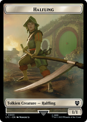 Halfling // Treasure Token [The Lord of the Rings: Tales of Middle-Earth Commander Tokens] | Exor Games Dartmouth