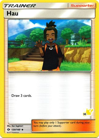 Hau (120/149) (Pikachu Stamp #33) [Battle Academy 2020] | Exor Games Dartmouth