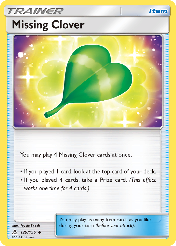Missing Clover (129/156) [Sun & Moon: Ultra Prism] | Exor Games Dartmouth