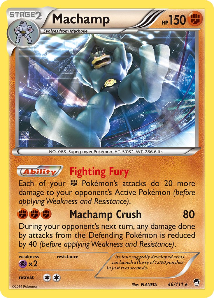 Machamp (46/111) (Cosmos Holo) (Blister Exclusive) [XY: Furious Fists] | Exor Games Dartmouth