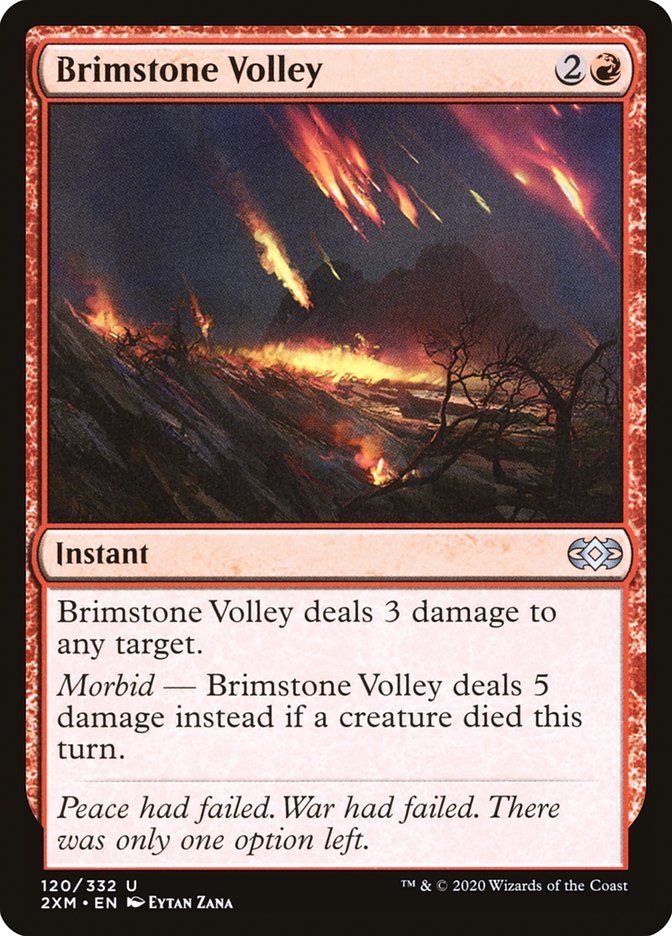 Brimstone Volley [Double Masters] | Exor Games Dartmouth