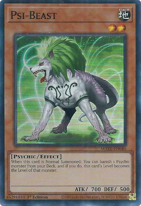 Psi-Beast [MAZE-EN040] Super Rare | Exor Games Dartmouth