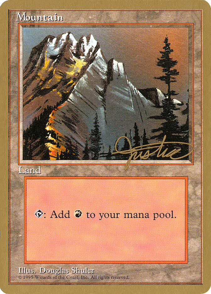 Mountain (mj373) (Mark Justice) [Pro Tour Collector Set] | Exor Games Dartmouth