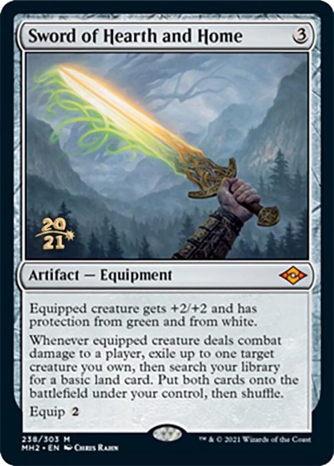 Sword of Hearth and Home [Modern Horizons 2 Prerelease Promos] | Exor Games Dartmouth