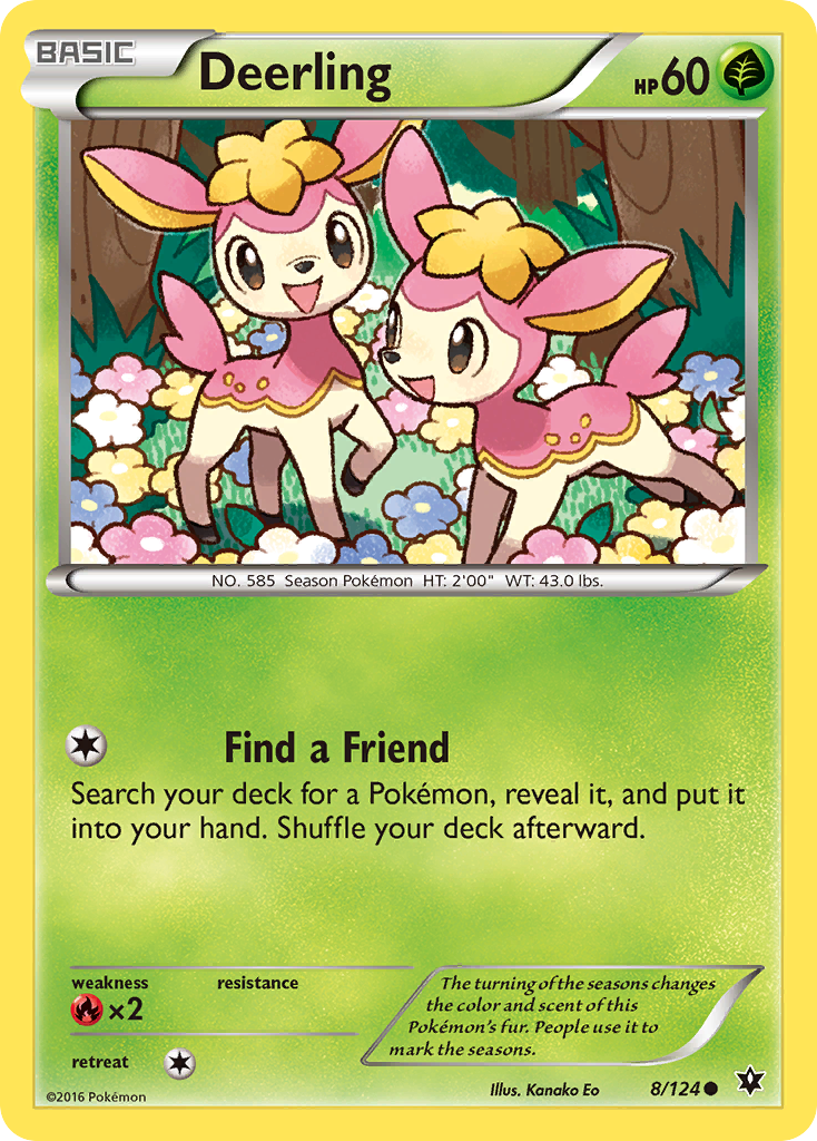 Deerling (8/124) [XY: Fates Collide] | Exor Games Dartmouth