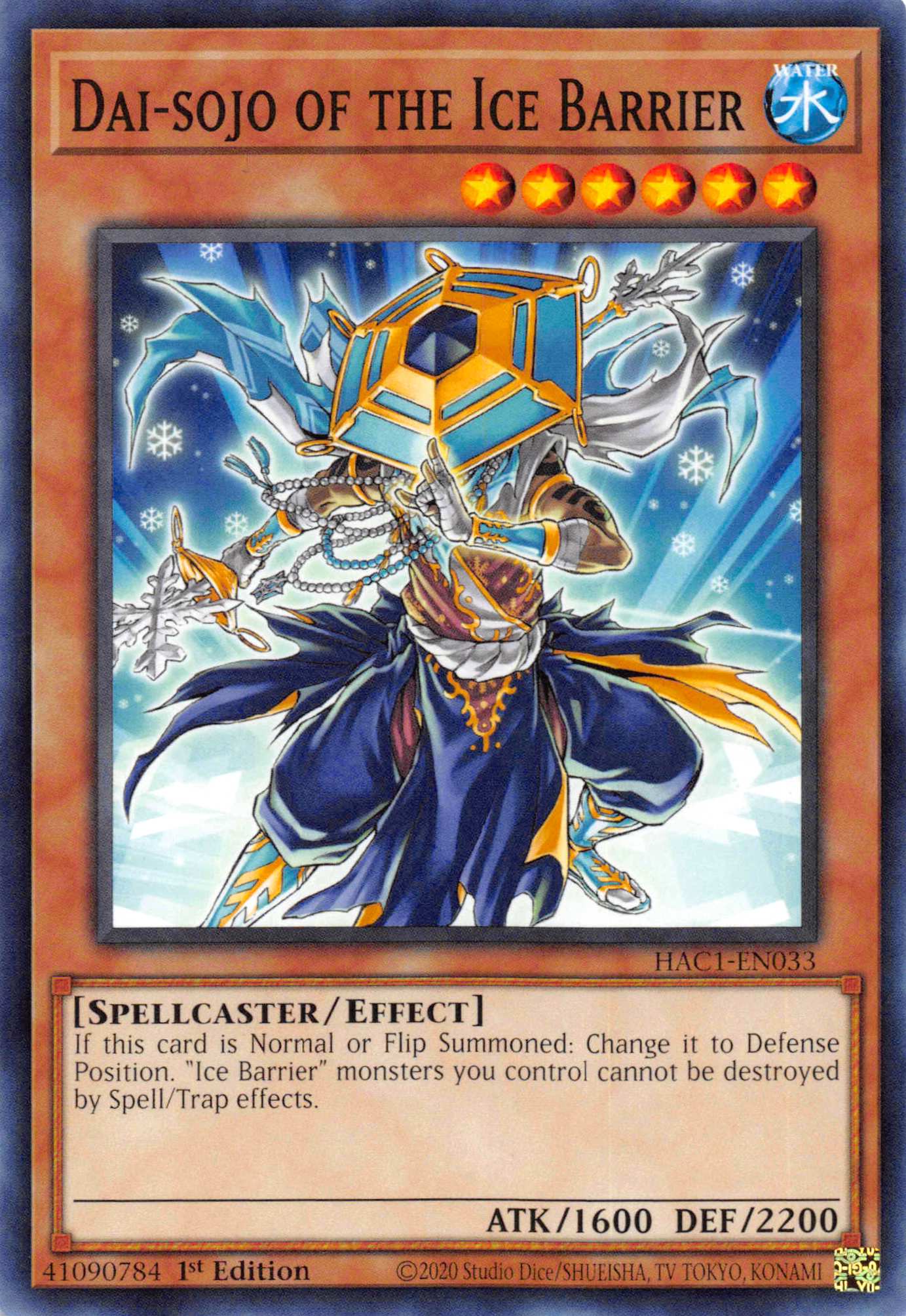 Dai-sojo of the Ice Barrier [HAC1-EN033] Common | Exor Games Dartmouth