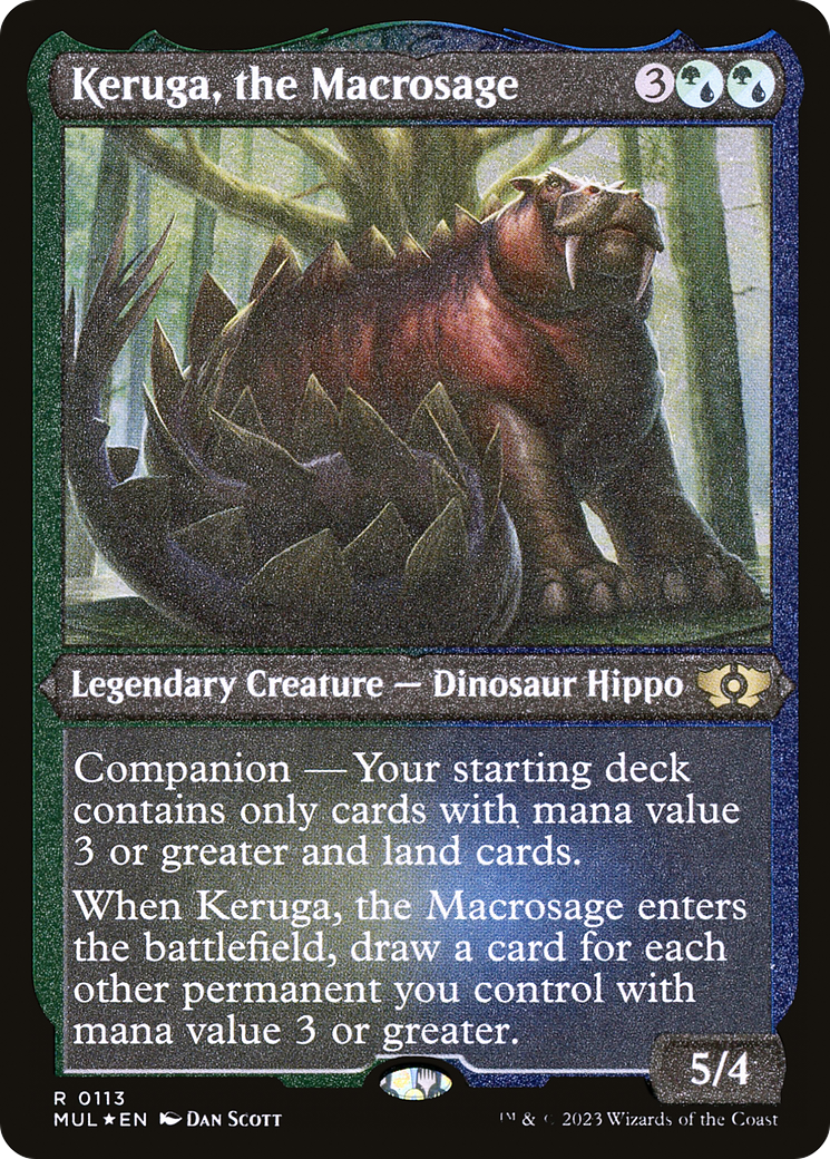 Keruga, the Macrosage (Foil Etched) [Multiverse Legends] | Exor Games Dartmouth