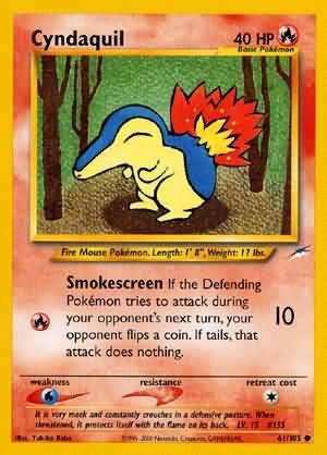 Cyndaquil (61/105) [Neo Destiny Unlimited] | Exor Games Dartmouth