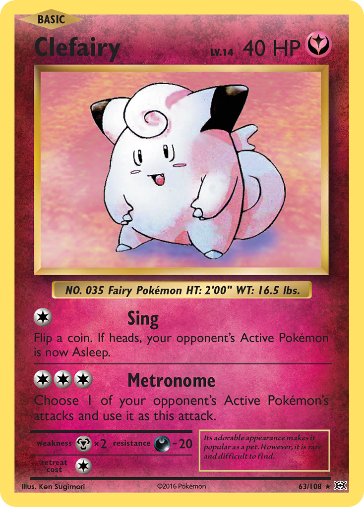 Clefairy (63/108) [XY: Evolutions] | Exor Games Dartmouth