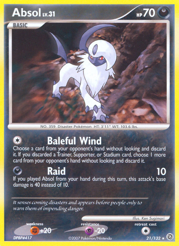 Absol (21/132) [Diamond & Pearl: Secret Wonders] | Exor Games Dartmouth