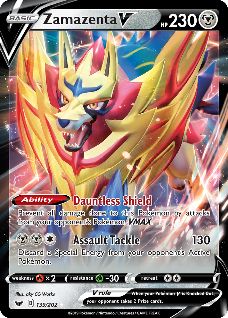 Zamazenta V (139/202) [Sword & Shield: Base Set] | Exor Games Dartmouth