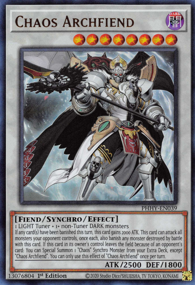 Chaos Archfiend [PHHY-EN039] Ultra Rare | Exor Games Dartmouth