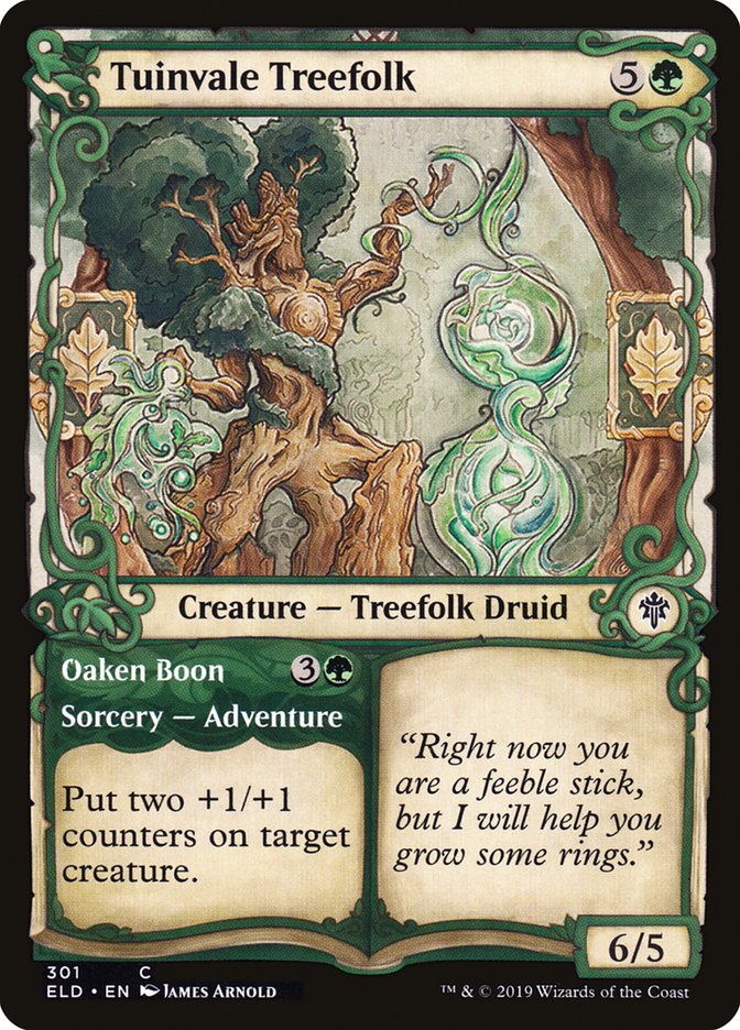 Tuinvale Treefolk // Oaken Boon (Showcase) [Throne of Eldraine] | Exor Games Dartmouth