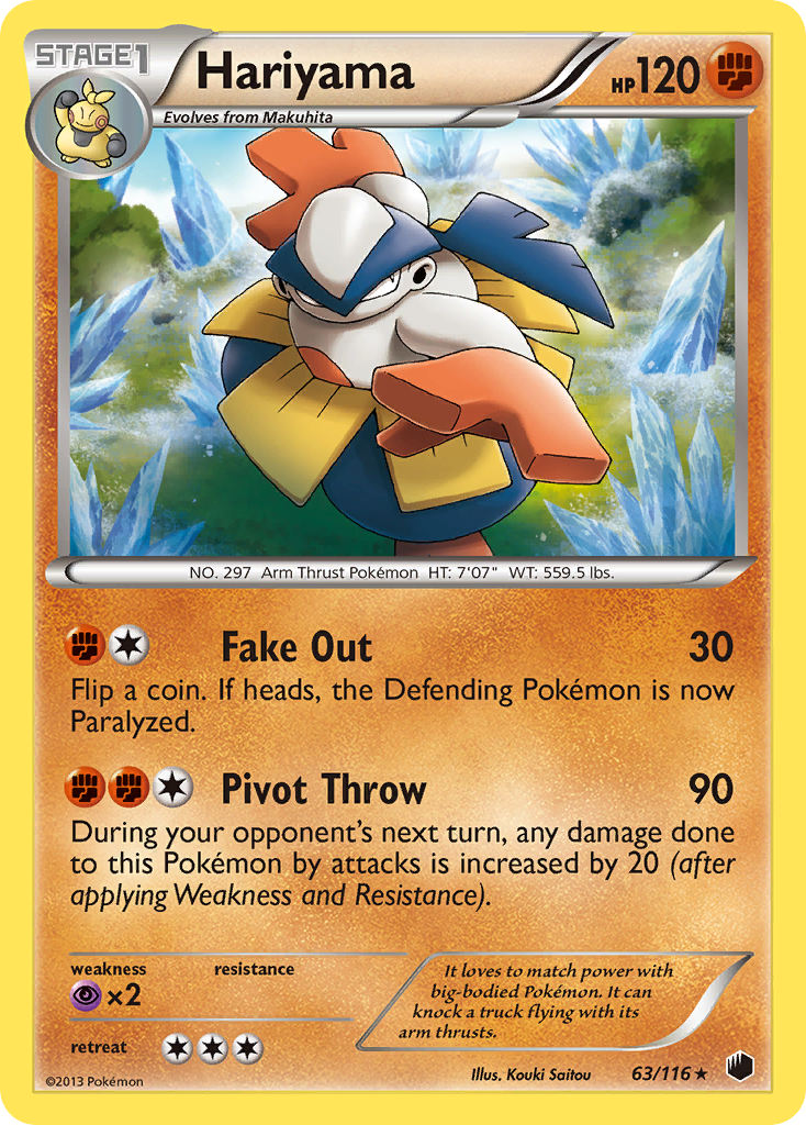 Hariyama (63/116) [Black & White: Plasma Freeze] | Exor Games Dartmouth