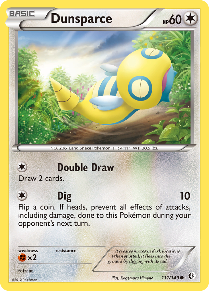 Dunsparce (111/149) [Black & White: Boundaries Crossed] | Exor Games Dartmouth