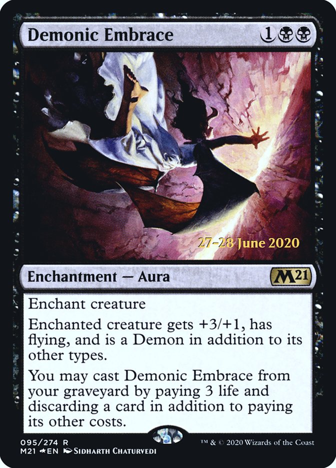 Demonic Embrace  [Core Set 2021 Prerelease Promos] | Exor Games Dartmouth