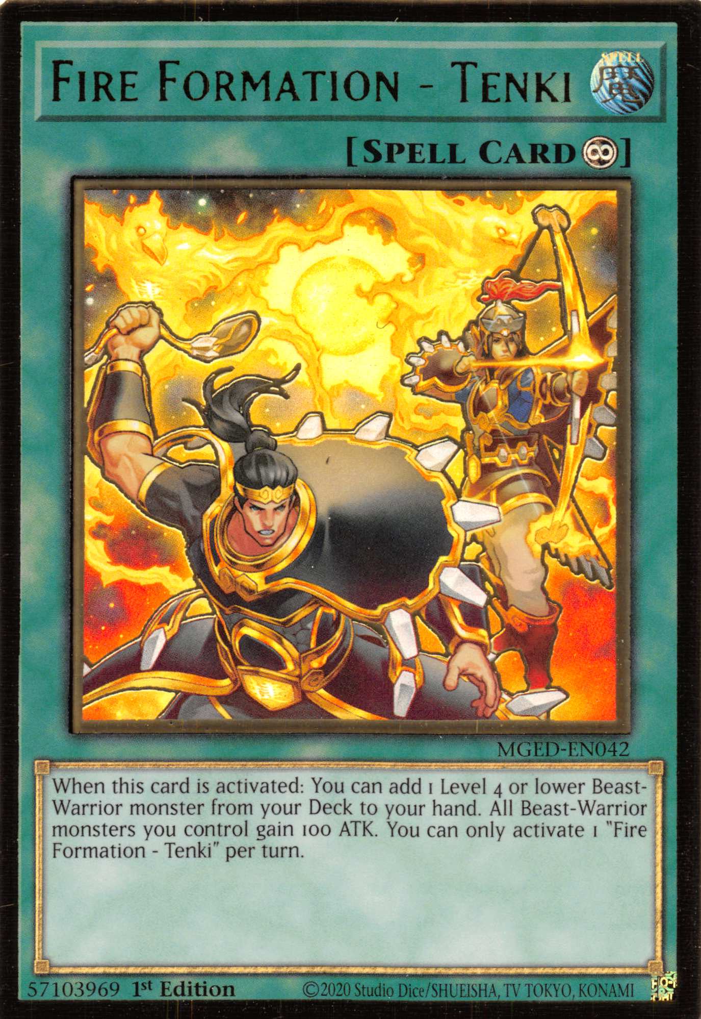 Fire Formation - Tenki [MGED-EN042] Gold Rare | Exor Games Dartmouth