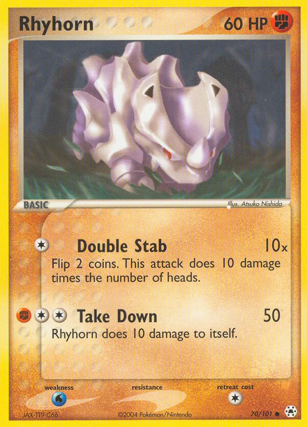Rhyhorn (70/101) [EX: Hidden Legends] | Exor Games Dartmouth
