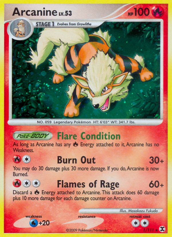 Arcanine (1/111) [Platinum: Rising Rivals] | Exor Games Dartmouth