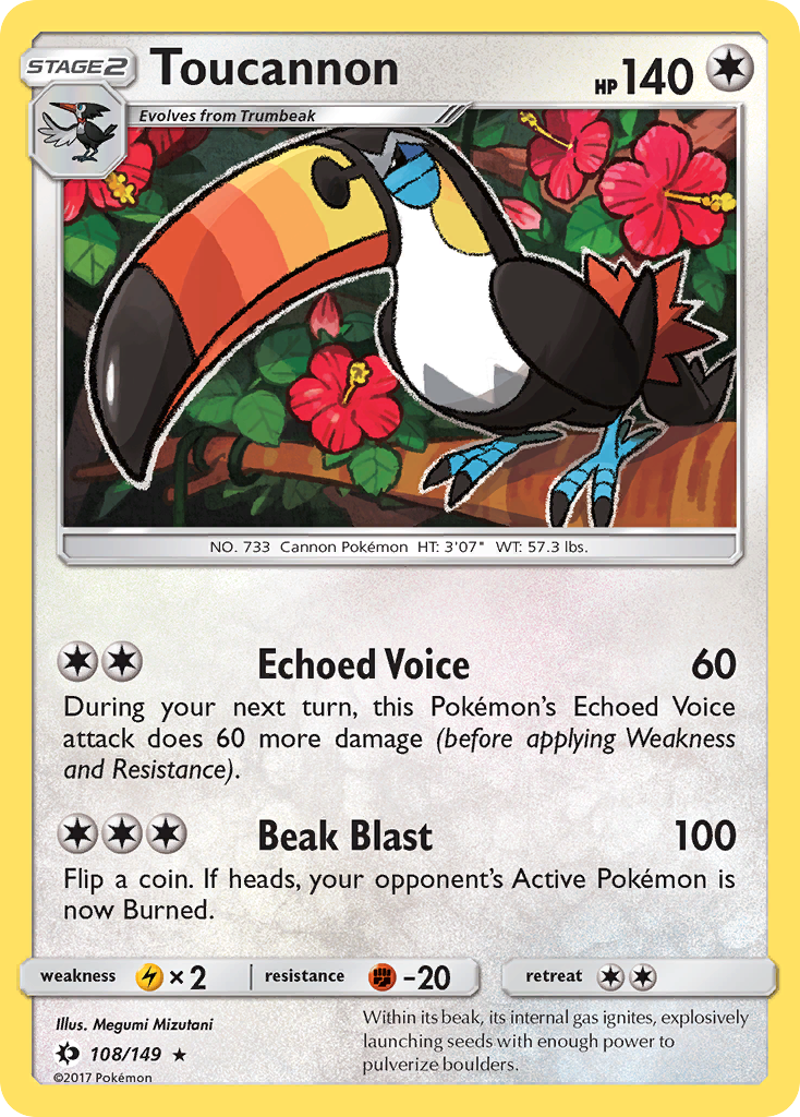 Toucannon (108/149) [Sun & Moon: Base Set] | Exor Games Dartmouth