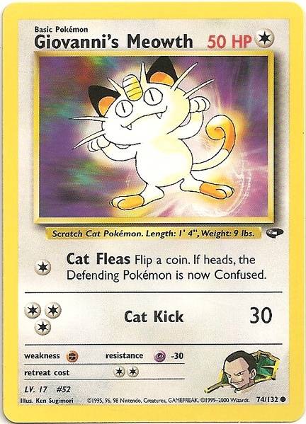 Giovanni's Meowth (74/132) [Gym Challenge Unlimited] | Exor Games Dartmouth