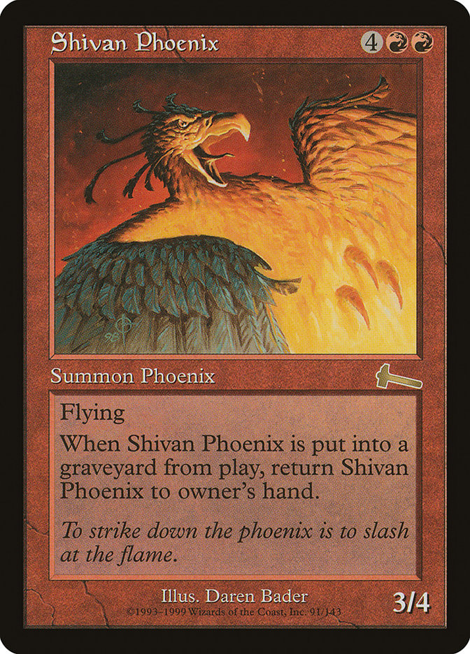 Shivan Phoenix [Urza's Legacy] | Exor Games Dartmouth