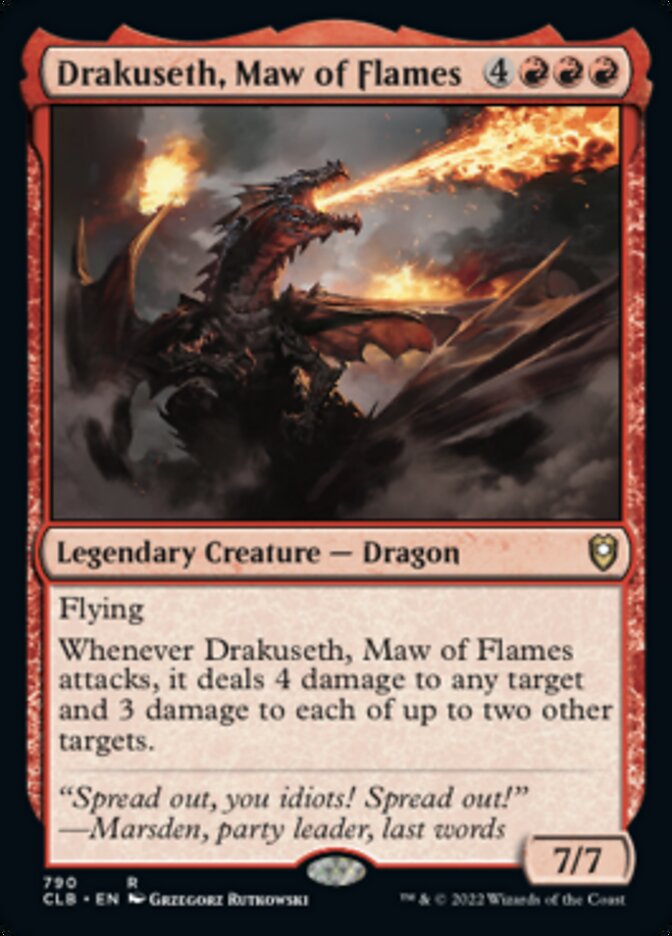 Drakuseth, Maw of Flames [Commander Legends: Battle for Baldur's Gate] | Exor Games Dartmouth