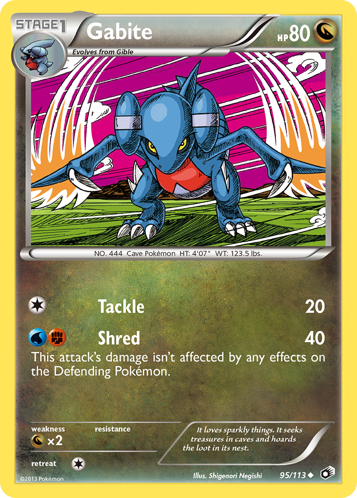 Gabite (95/113) [Black & White: Legendary Treasures] | Exor Games Dartmouth