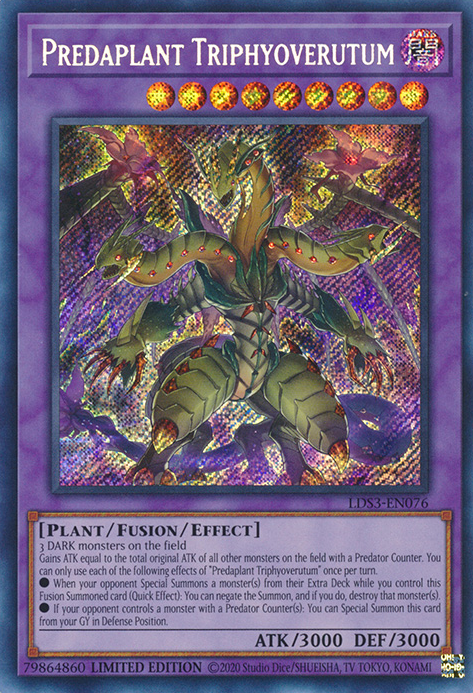 Predaplant Triphyoverutum [LDS3-EN076] Secret Rare | Exor Games Dartmouth