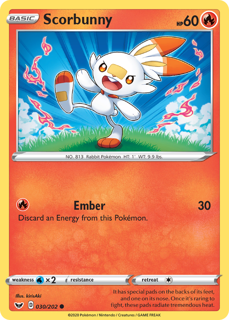 Scorbunny (030/202) [Sword & Shield: Base Set] | Exor Games Dartmouth