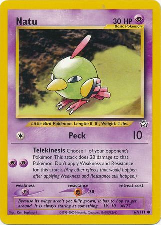 Natu (67/111) [Neo Genesis Unlimited] | Exor Games Dartmouth