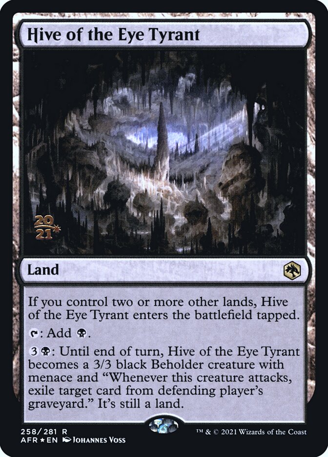 Hive of the Eye Tyrant [Dungeons & Dragons: Adventures in the Forgotten Realms Prerelease Promos] | Exor Games Dartmouth