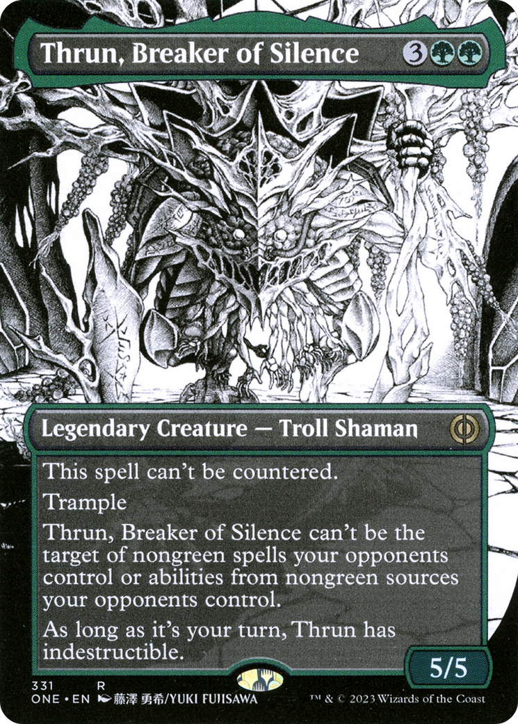 Thrun, Breaker of Silence (Borderless Manga) [Phyrexia: All Will Be One] | Exor Games Dartmouth