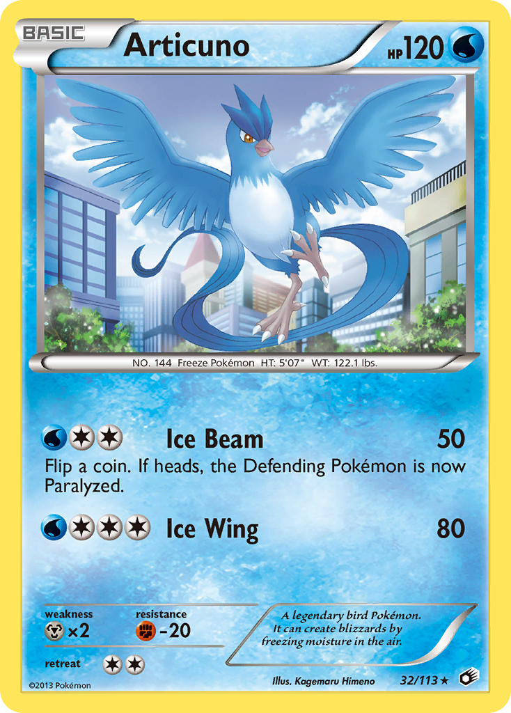 Articuno (32/113) [Black & White: Legendary Treasures] | Exor Games Dartmouth