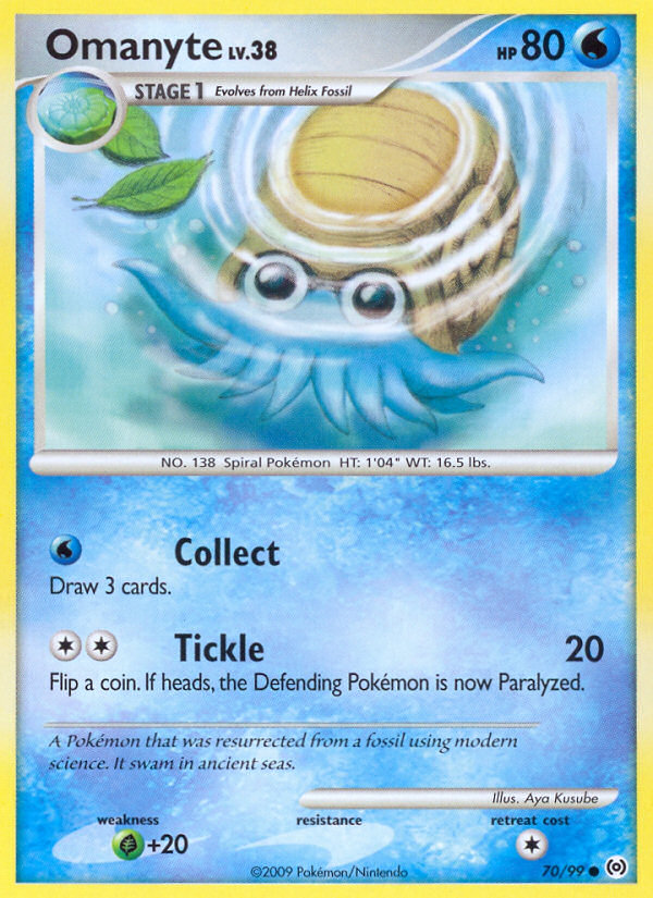 Omanyte (70/99) [Platinum: Arceus] | Exor Games Dartmouth