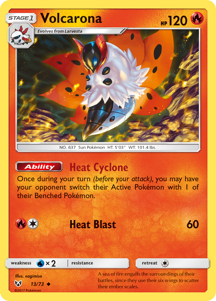 Volcarona (13/73) [Sun & Moon: Shining Legends] | Exor Games Dartmouth