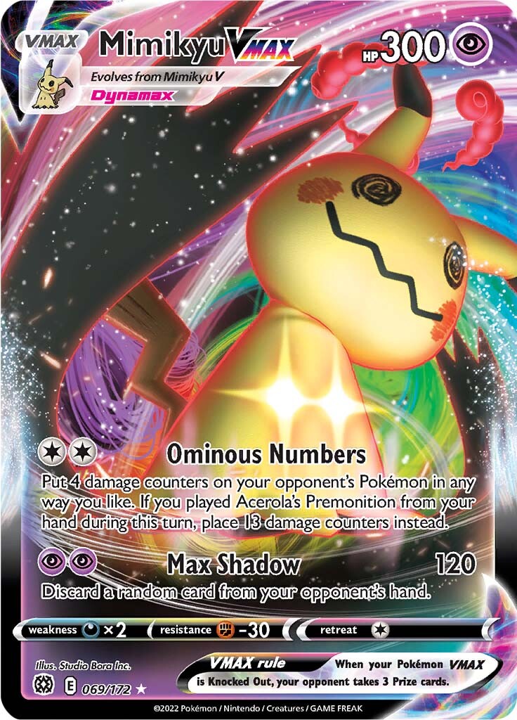 Mimikyu VMAX (069/172) [Sword & Shield: Brilliant Stars] | Exor Games Dartmouth