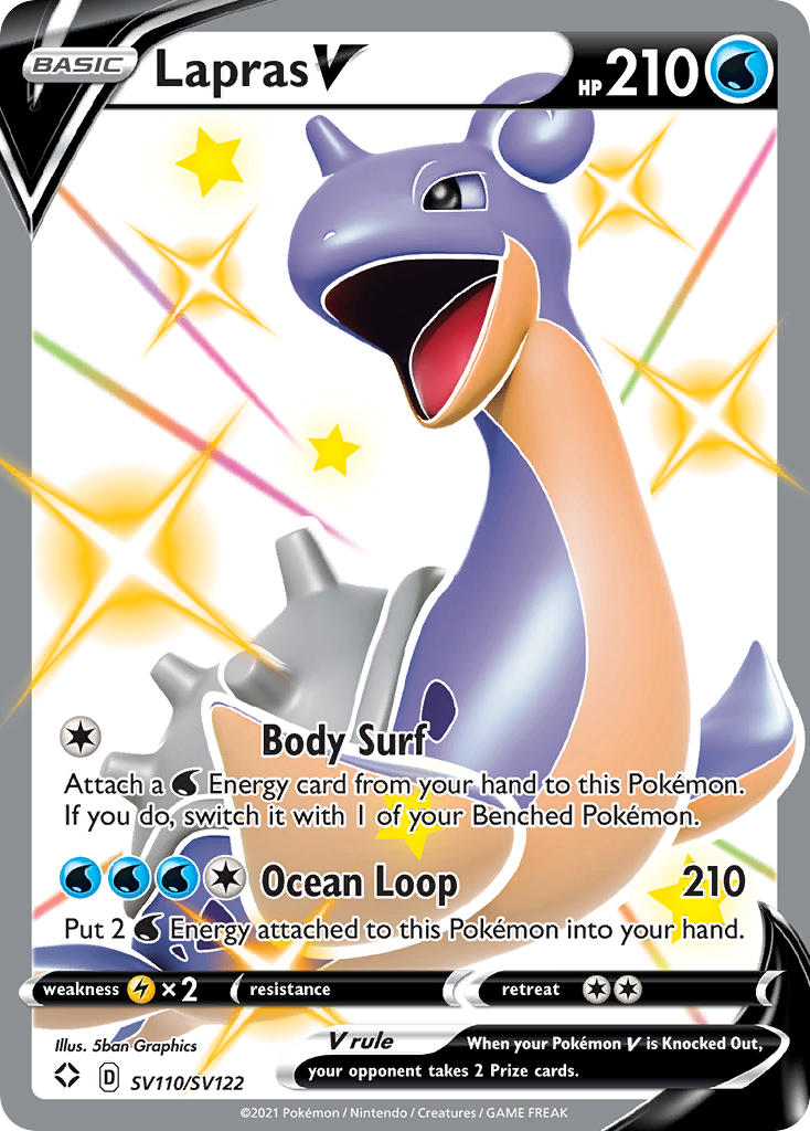 Lapras V (SV110/SV122) [Sword & Shield: Shining Fates] | Exor Games Dartmouth