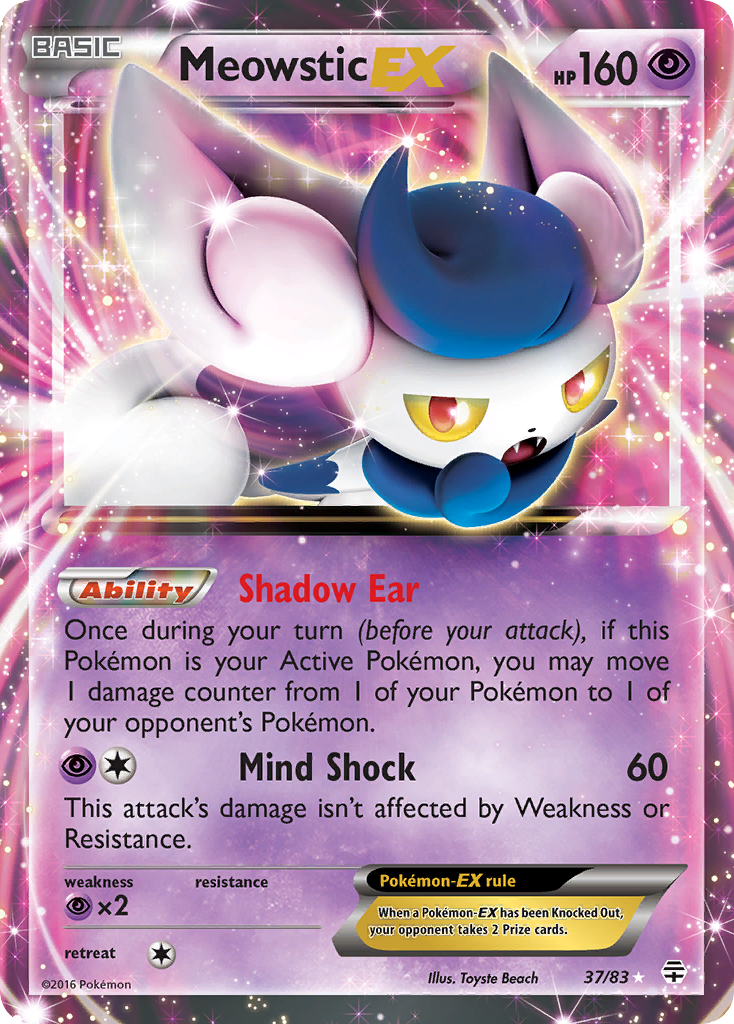 Meowstic EX (37/83) [XY: Generations] | Exor Games Dartmouth