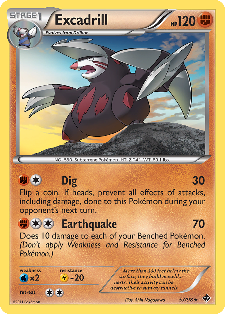 Excadrill (57/98) [Black & White: Emerging Powers] | Exor Games Dartmouth