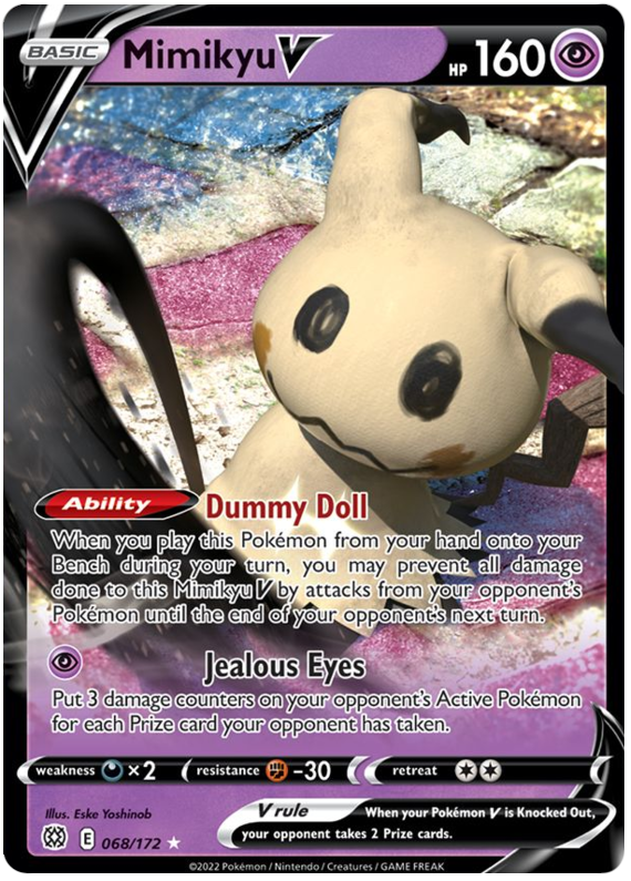 Mimikyu V (068/172) [Sword & Shield: Brilliant Stars] | Exor Games Dartmouth