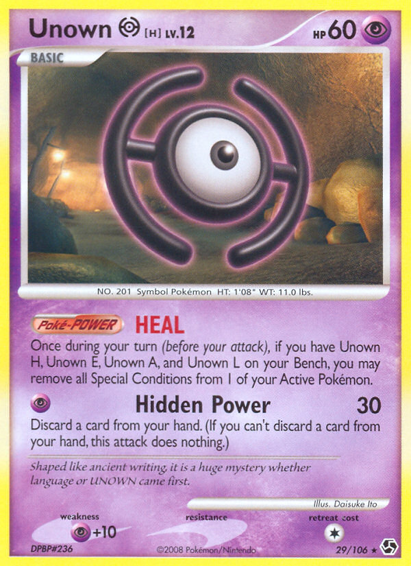 Unown H (29/106) [Diamond & Pearl: Great Encounters] | Exor Games Dartmouth