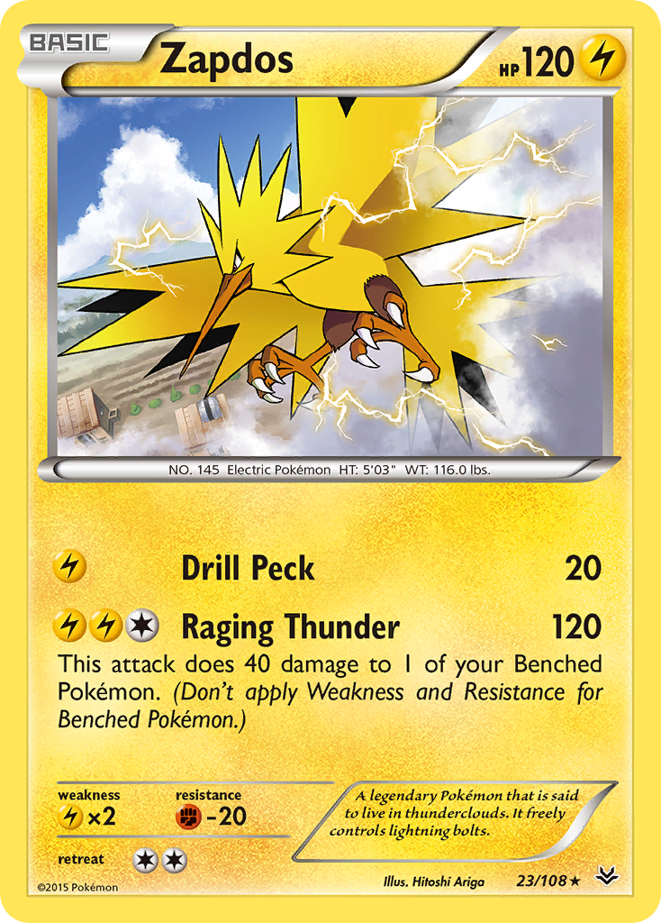 Zapdos (23/108) [XY: Roaring Skies] | Exor Games Dartmouth