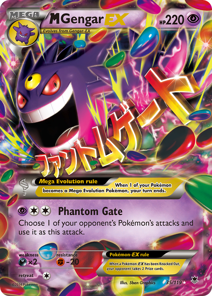 M Gengar EX (35/119) [XY: Phantom Forces] | Exor Games Dartmouth