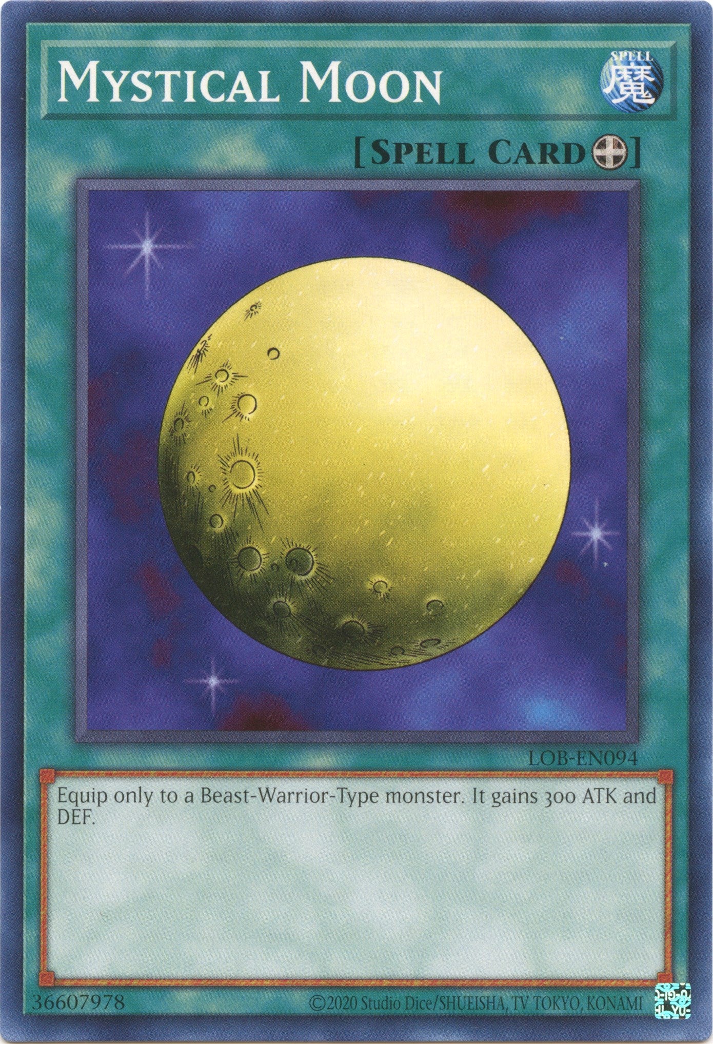 Mystical Moon (25th Anniversary) [LOB-EN094] Common | Exor Games Dartmouth
