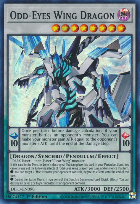 Odd-Eyes Wing Dragon [DIFO-EN098] Super Rare | Exor Games Dartmouth